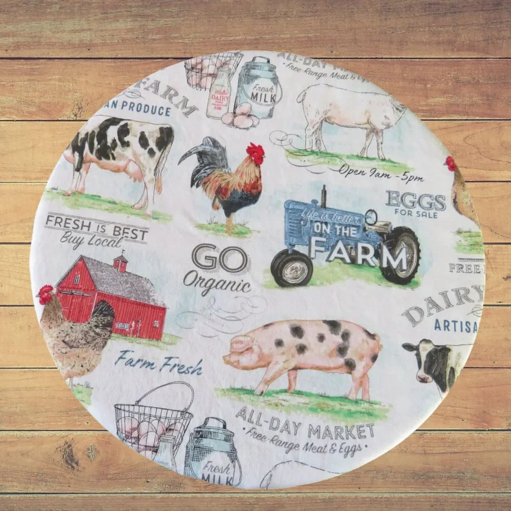 Kitchenaid Bowl Cover Reversible Farm and Red Gingham